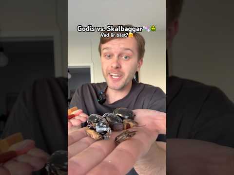 Vilken tror ni vinner?🤪 #godis #skalbagge (reklam för mitt spel) thumbnail