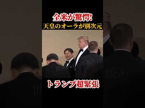 【伝説の28秒】天皇陛下を前に、あのトランプ氏が…？世界が驚いた貴重な外交シーン #天皇陛下 #トランプ大統領 書き出し thumbnail