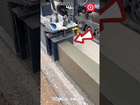 Sliding kerb laying machine |    curb stone slip form machine ✨ #shorts #construction thumbnail