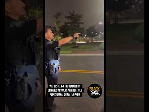 Officer Draws Gun Near Prom Night Crowd 👀 #Police #News #Shorts thumbnail
