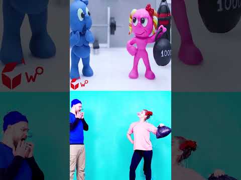 Fake Lifting - Clay Mixer Parody #shorts thumbnail