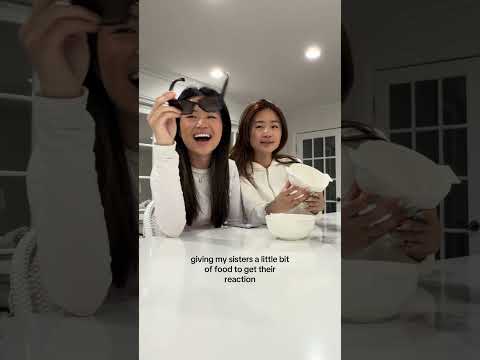 Giving my sisters a small portion to see how they react LOL #sisters #siblings #prank thumbnail