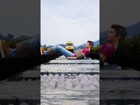 Tren Rayına Bağlıyken Nasıl Hayatta Kalırsınız? 😱 (ASLA DENEMEYİN!) thumbnail
