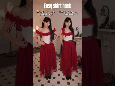 Easy skirt hack - do you like it? #shorts thumbnail