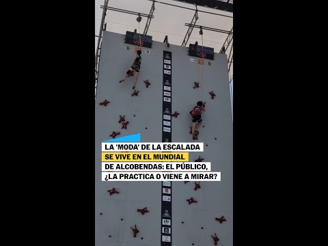 La "MODA" de las competiciones de ESCALADA: el público, ¿la mira o va a mirar? #shorts thumbnail
