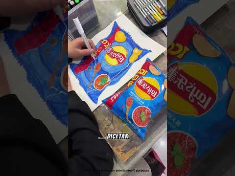 ?? Bocah Ini Menggambar Bungkus Keripik Super Realistis Sampai Gurunya Terkecoh! #shortsviral thumbnail
