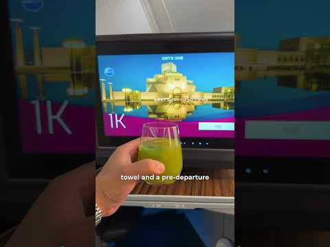 Qatar Airways Business class experience from Delhi to London. thumbnail