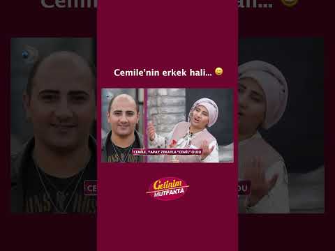 Cemile, yapay zeka dokunuşuyla 'Cemil'e dönüştü. 😃 #GelinimMutfakta #shorts thumbnail