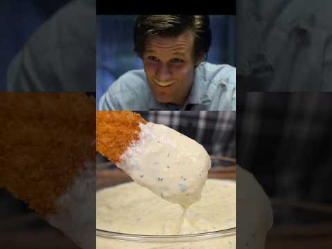 Finger Lickin' Crispy Custard-Coated Fish Sticks!🐟🍮⏳️ #shorts #drwho #fishstick #custard thumbnail
