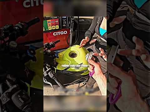 Biker Can’t Understand Her Fuel Cap Situation 😂 thumbnail