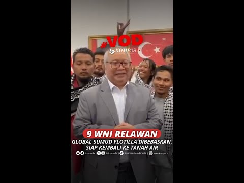 9 WNI RELAWAN GLOBAL SUMUD FLOTILLA DIBEBASKAN, SIAP KEMBALI KE TANAH AIR #short thumbnail