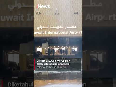 Detik-Detik Drone Diduga Milik Iran Hantam Bandara Internasional Kuwait  #shorts thumbnail