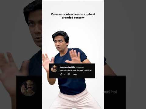 Comments on branded content | Manish Kharage #shorts thumbnail