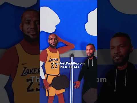 Lebron James and Jamie Foxx with The Best Paddle™️ in pickleball!  Video by @savvyamusing thumbnail