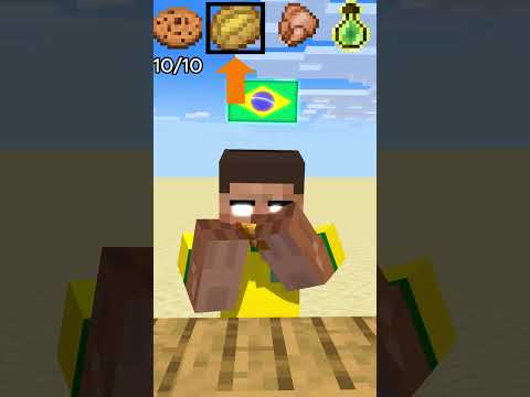 Food Emoji Mukbang Part 2 - Herobrine Different Countries #shorts #minecraft #anime thumbnail