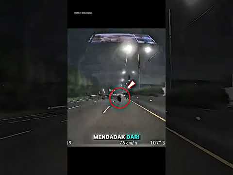 Sosok Hitam Misterius Tiba Tiba Nyebrang di Jalan Tol Tengah Malam‼️ thumbnail