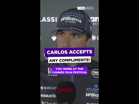 Carlos welcomes all compliments… especially the Cary Grant ones! #carlossainz #f1 #williamsracing thumbnail