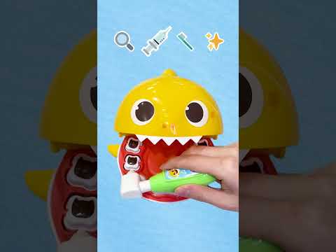 Brush, brush Baby Shark’s teeth! #hospitalplay thumbnail