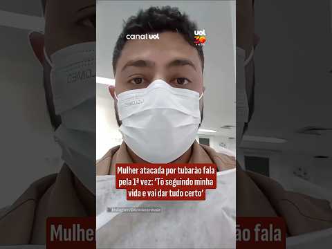 Mulher atacada por tubarão em Boa Viagem fala pela primeira vez após o acidente thumbnail