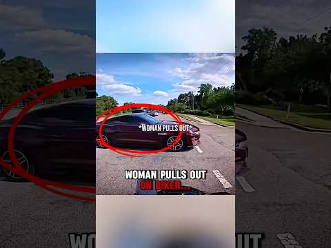 Woman PULLS OUT on Biker‼️? thumbnail