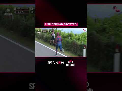 #GirodItalia - Even your friendly neighborhood superhero couldn't miss the excitement of race day 🔥 thumbnail