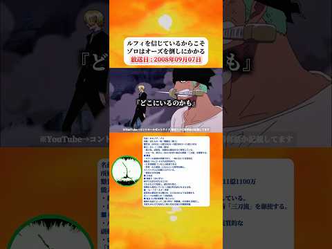ゾロはルフィを信じているからこそオーズを倒す判断を下す 【ワンピース】 thumbnail