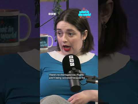 How war in Iran is impacting global flights - BBC World Service #shorts thumbnail