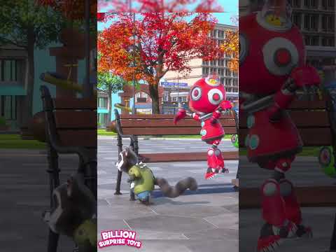 Trouble from Whisker’s Gang #billionsurprisetoys #kidssongs #shorts #cartoon thumbnail