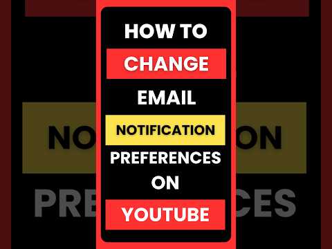 How to Turn Off YouTube Email Notifications Permanently | #youtube #howto #tutorial thumbnail