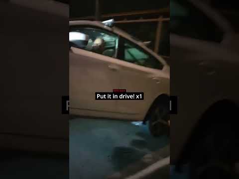 Guy DESTROYS His Own Car Trying to Escape! 🤣🚗 thumbnail