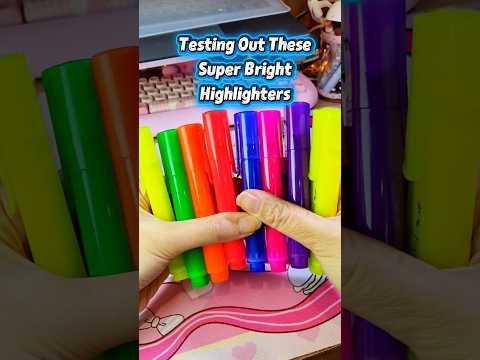 ✨️Super Bright Highlighter Pens For Students 🖍 thumbnail