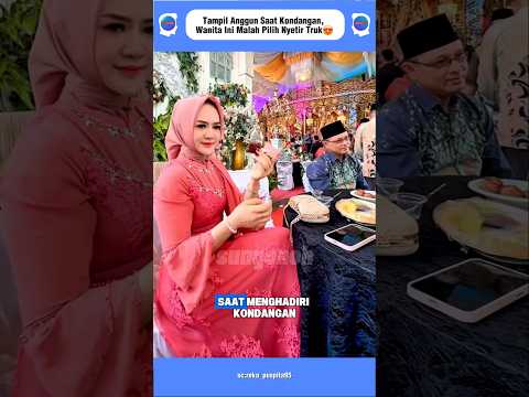 Tampil Anggun Saat Kondangan, Wanita Ini pilih kendarai Truck saat pulang?#short thumbnail