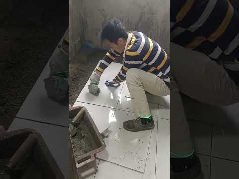 Tile installation P8774#shorts thumbnail