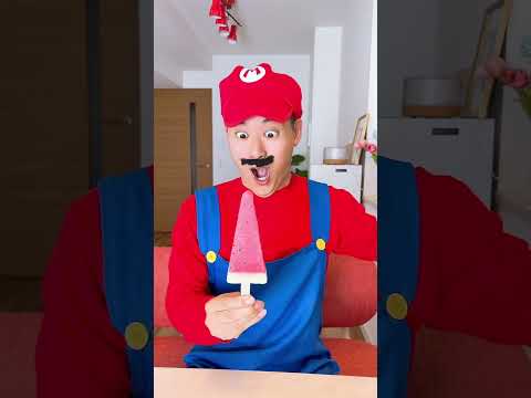 Real Life Mario's Healthy Surprise Inside #shorts #humor #prank thumbnail