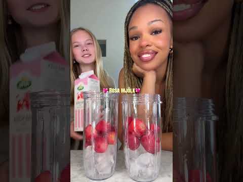 Vi gör egen jordgubbs frappuccino, så enkelt och gott! Perfekt sommardryck 🍓❤️ thumbnail