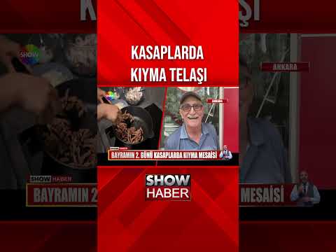 Kasaplarda kıyma çekme mesaisi #showanahaber #shorts thumbnail