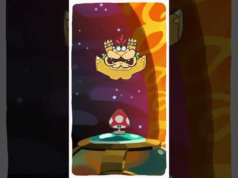 Mario defeats Bowser 👑 | Super Mario Galaxy #shorts thumbnail