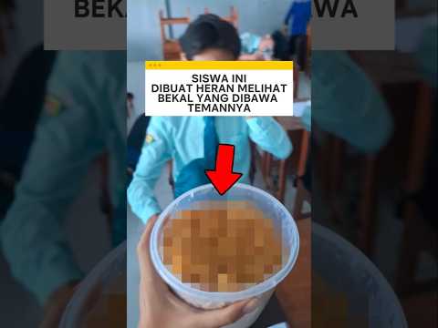 siswa ini dibuat heran melihat sesuatu yang dibawa temannya ❗ #sekolah #videoviral thumbnail