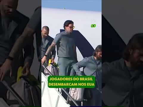 CHEGARAM! 🇧🇷✈️ SELEÇÃO DESEMBARCA NOS ESTADOS UNIDOS RUMO AO HEXA! | #shorts | ge.globo thumbnail
