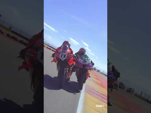 Rewind to last year's touch between Bulega and Lowes 👀 | 2026 #AragonWorldSBK 🇪🇸 thumbnail