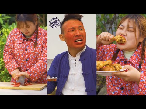 Pills made with chili? | TikTok Funny Video | Eating Spicy Food | Queen of Peppers Erya #Shorts thumbnail