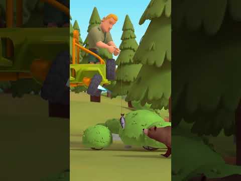 Beavers Building a Dam in the River! 🦫 | Leo the Wildlife Ranger | #shorts thumbnail