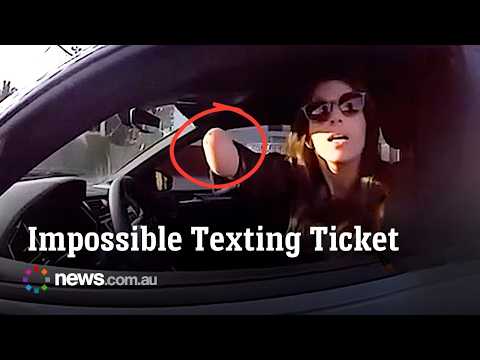 One-armed driver corrects officer after being pulled over for texting thumbnail