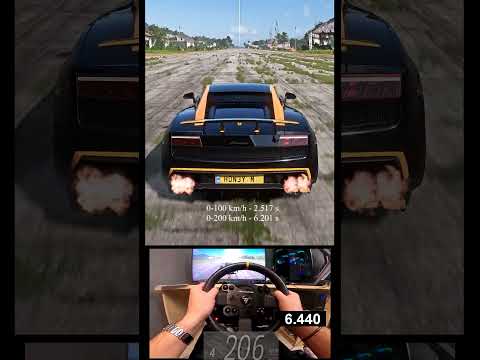 #2053 '11 Lamborghini Gallardo LP 570 4 Superleggera Full Throttle to 300 KMH Acceleration #shorts thumbnail