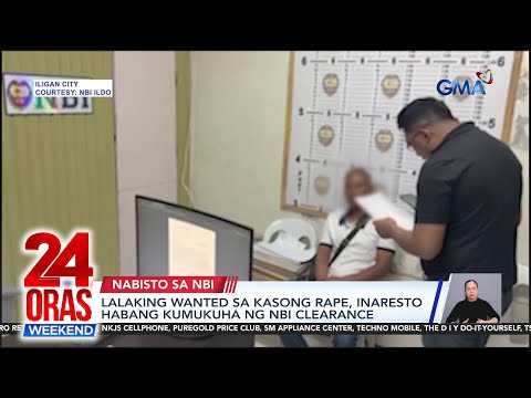 Lalaking wanted sa kasong rape, naaresto nang kumuha ng NBI clearance | 24 Oras Weekend thumbnail