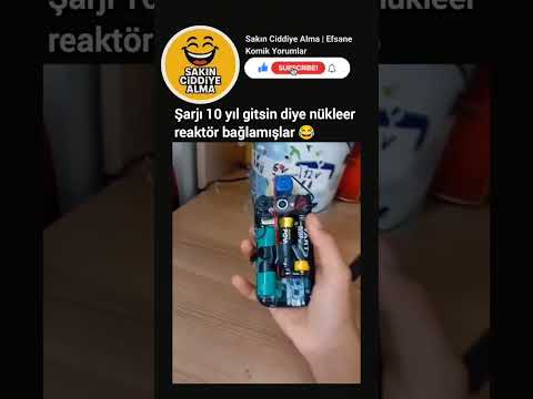 Şarjı 10 yıl gitsin diye nükleer reaktör bağlamışlar 😂 #sakinciddiyealma #mizah thumbnail