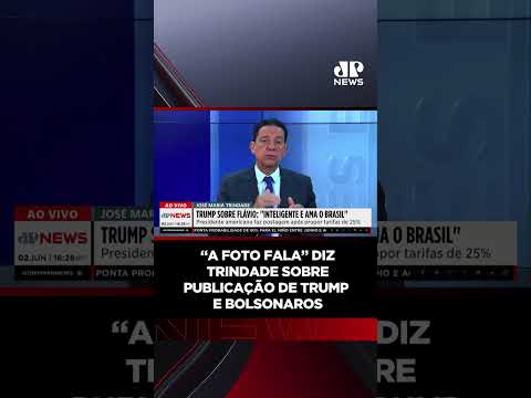 “A foto fala” diz Trindade sobre publicação de Trump e Bolsonaros #shorts thumbnail