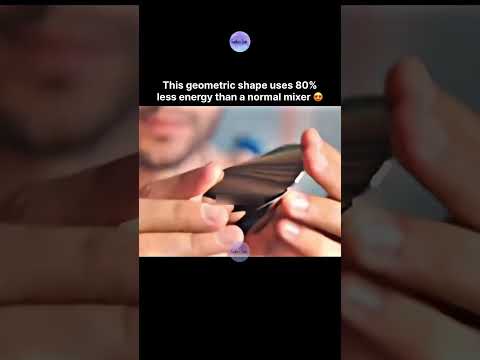 This geometric shape uses 80% less energy than a normal mixer 😍 thumbnail