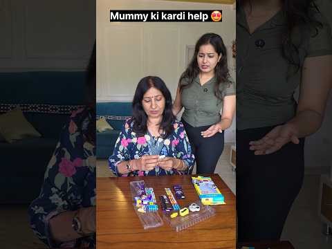 "Mummy ko gift pack karne mai help kardi." 🤯😲🤩 #relatable #trending #shorts thumbnail