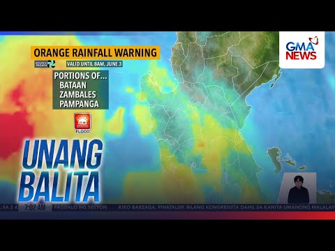 Orange rainfall warning (valid until 8am, June 3) | Unang Hirit thumbnail